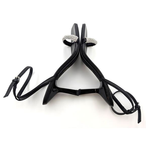 Open Edit Taytum Ankle Strap Sandal Women's Silver Metallic Size US6.5M EU37 - Picture 7 of 12